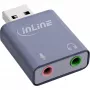 Adaptador de audio InLine 33051E USB Type-A gris 42mm x 30mm x 12mm