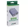 Adaptador de audio InLine 33051E USB Type-A gris 42mm x 30mm x 12mm