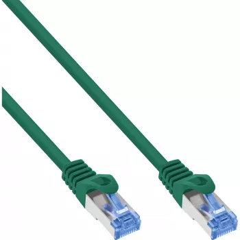 InLine 72601G Cable de red verde 1 m Cat6a S/FTP (S-STP)