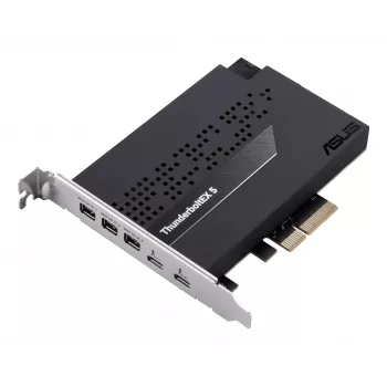 Tarjeta de interfaz ASUS ThunderboltEX 5 — PCIe 4.0, Intel JHL9580, Mini DisplayPort, USB 2.0, 120 Gbit/s