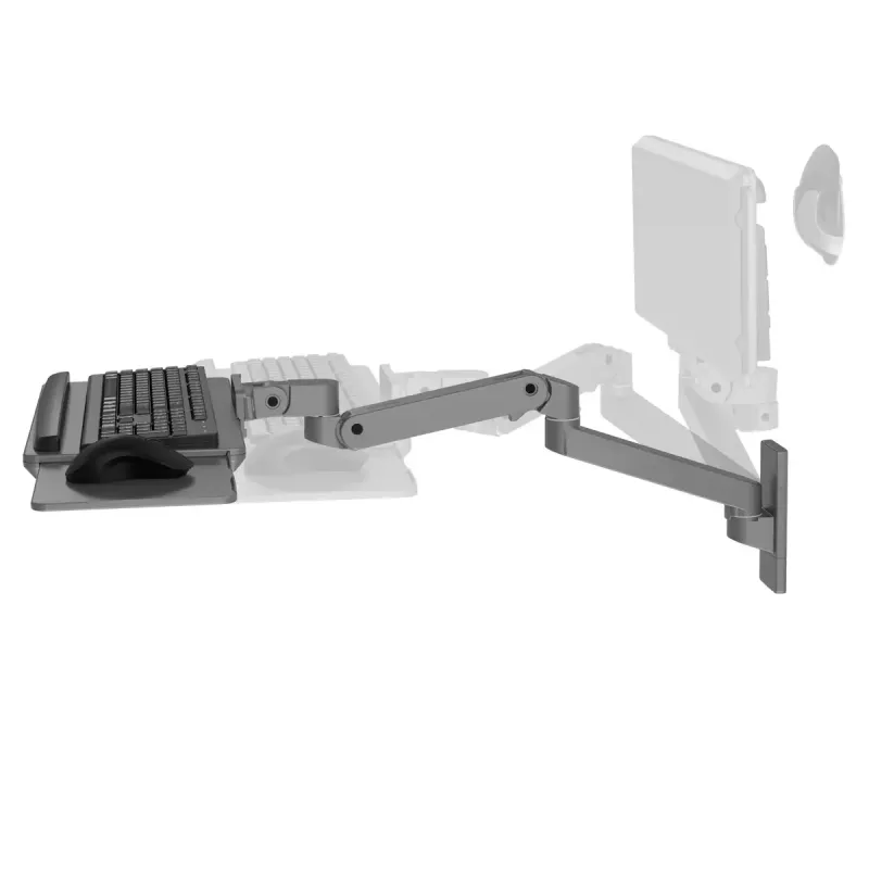 Soporte de teclado Ergotron LX Pro brazo de teclado de pared gris oscuro peso máximo 2,3 kg