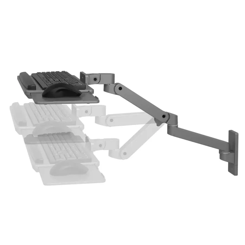 Soporte de teclado Ergotron LX Pro brazo de teclado de pared gris oscuro peso máximo 2,3 kg