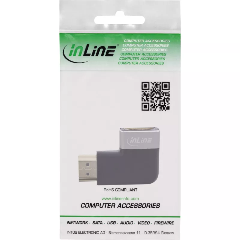 Adaptador HDMI InLine 17991E negro gris dorado