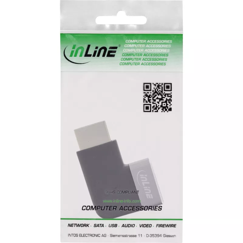 Adaptador HDMI InLine 17991D negro gris dorado