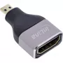 Adaptador de cable InLine 17991B HDMI A a Micro HDMI D negro gris