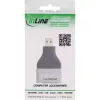 Adaptador de cable InLine 17991B HDMI A a Micro HDMI D negro gris