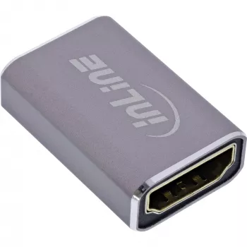 Adaptador HDMI InLine 17991A gris con baño de oro