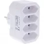 Adaptador de enchufe tipo F a tipo C InLine 16471E blanco