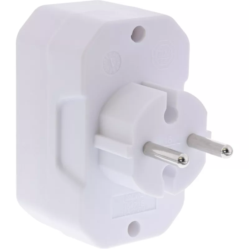 Adaptador de enchufe tipo F a tipo C InLine 16471E blanco