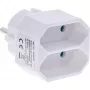 Adaptador de enchufe tipo F a tipo C euroconector blanco InLine 16471D