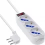 Alargador de corriente InLine 16431Z 1,5 m 3 tomas AC uso interior blanco