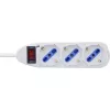 Alargador de corriente InLine 16431Z 1,5 m 3 tomas AC uso interior blanco