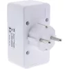 Adaptador de enchufe tipo F InLine 16471B 2x tipo C + tipo F blanco