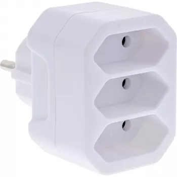 Adaptador de enchufe tipo F a tipo C InLine 16471A blanco