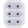 Adaptador de enchufe tipo F a tipo C InLine 16471A blanco