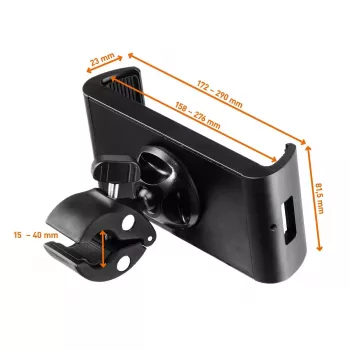 Soporte pasivo Durable Tought Clamp XL ordenador móvil teléfono móvil smartphone tablet UMPC negro