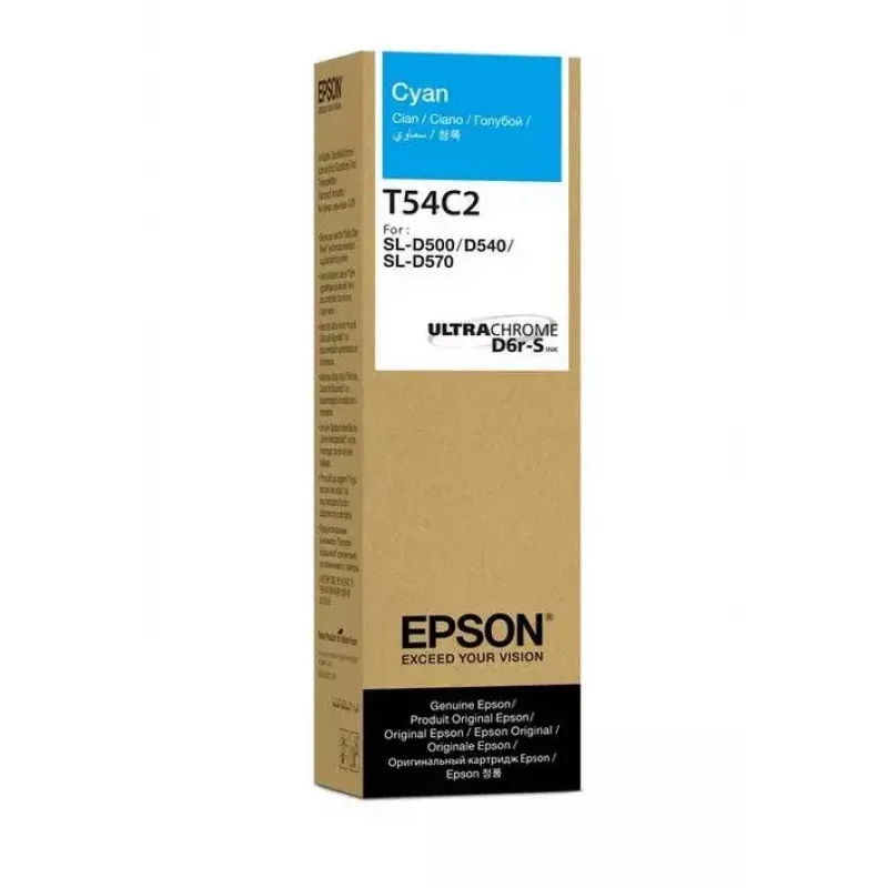Epson T54C Botella de tinta Cyan, 70 ml, original (C13T54C220)
