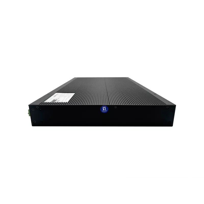 Switch industrial gestionado L2 Plus PoE LevelOne de 28 puertos, 4 x 1/2.5/10GbE SFP+, 24 salidas PoE, 370W, 802.3AF/AT/BT PoE, montaje en rack de 19