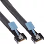 Cable Serial Attached SCSI (SAS) InLine 27662B 0,75 m 24 Gbit/s negro, azul, gris