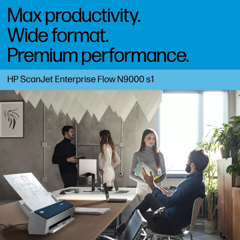 Escáner de alimentación HP ScanJet Enterprise Flow 9000 s1 600 x 600 DPI