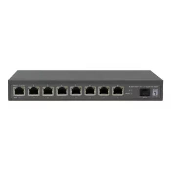 Switch de red LevelOne GEP-0925 No gestionado 2.5G Ethernet (100/1000/2500) Power over Ethernet (PoE) Negro