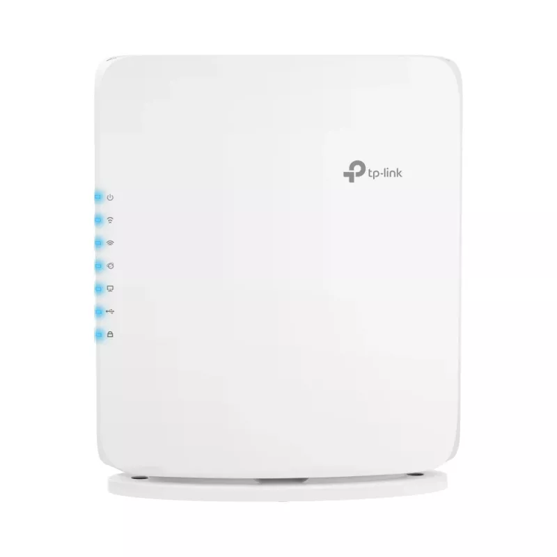 Router Wi-Fi TP‑Link Archer BE450 — Dual‑Band (2,4/5 GHz), Wi‑Fi 7, Multi‑Gigabit Ethernet, 5x LAN, USB, blanco