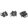 Conector macho de crimpado InLine Cat.6A RJ45 apantallado, 3 piezas negro pack de 100