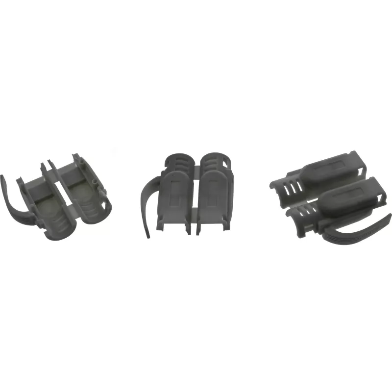 Conector macho de crimpado InLine Cat.6A RJ45 apantallado, 3 piezas negro pack de 100