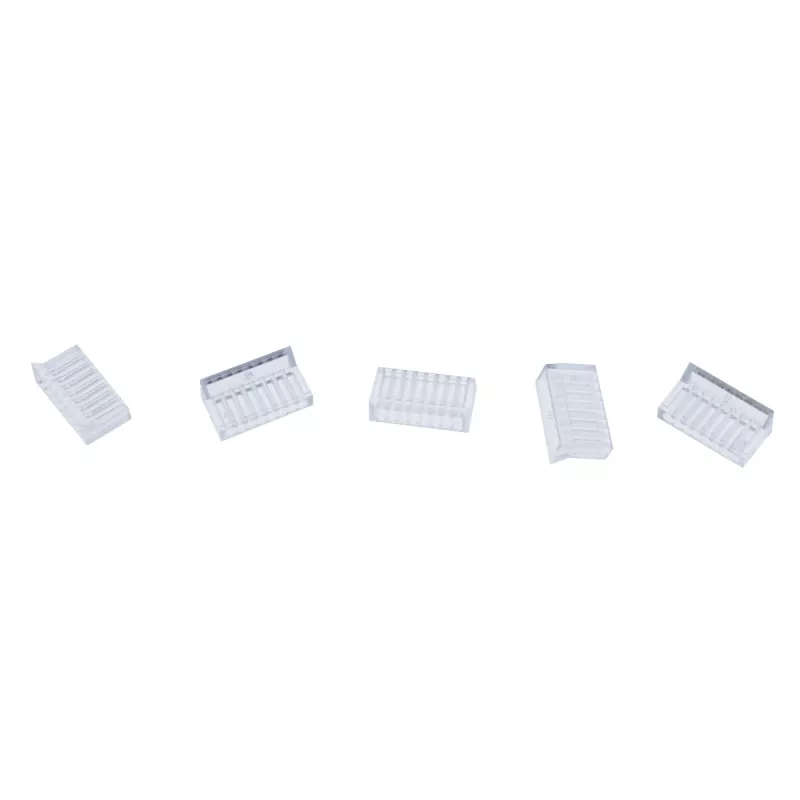 Conector macho de crimpado InLine Cat.6A RJ45 apantallado, 3 piezas negro pack de 100