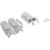 Conector macho de crimpado InLine Cat.6A RJ45 apantallado, 3 piezas gris pack de 100