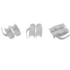 Conector macho de crimpado InLine Cat.6A RJ45 apantallado, 3 piezas gris pack de 100