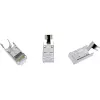 Conector macho de crimpado InLine Cat.6A RJ45 apantallado, 3 piezas negro pack de 10