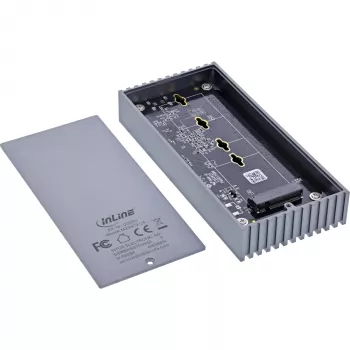 Carcasa externa USB4 InLine 00031J — USB-C a SSD M.2 NVMe, 40 Gb/s, aluminio
