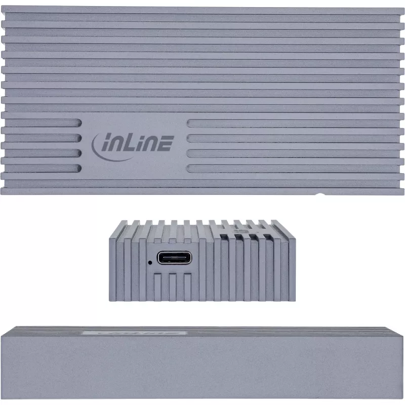 Carcasa externa USB4 InLine 00031J — USB-C a SSD M.2 NVMe, 40 Gb/s, aluminio