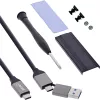 Carcasa externa USB4 InLine 00031J — USB-C a SSD M.2 NVMe, 40 Gb/s, aluminio