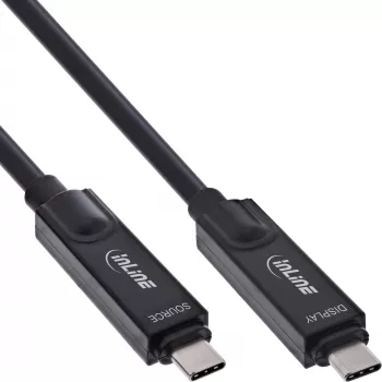 Cable óptico activo USB 3.2 Gen 2 InLine 35795I 8K60Hz, alimentación 60W