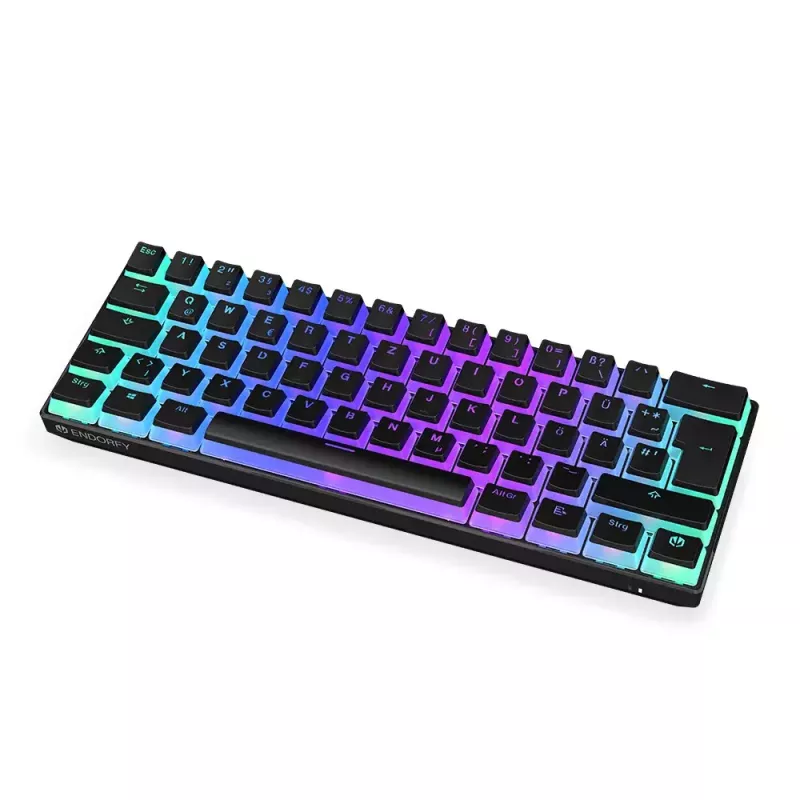 Teclado gaming ENDORFY Thock Compact RF Inalámbrico USB QWERTZ 61 teclas RGB LED