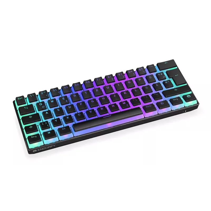 Teclado gaming ENDORFY Thock Compact RF Inalámbrico USB QWERTZ 61 teclas RGB LED