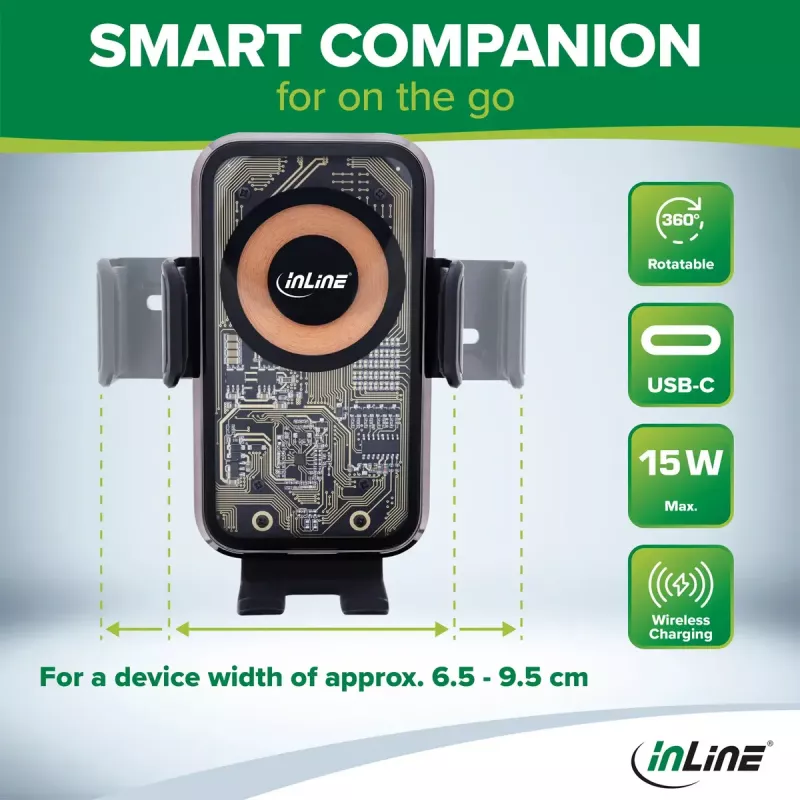 InLine 23156Q Soporte Pasivo Soporte para móvil/smartphone Negro, Multicolor
