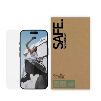 Protector de pantalla PanzerGlass SAFE by para iPhone 17 / iPhone 17 Pro / iPhone 16 Pro — Ultra‑Wide Fit, vidrio templado, pack de 10