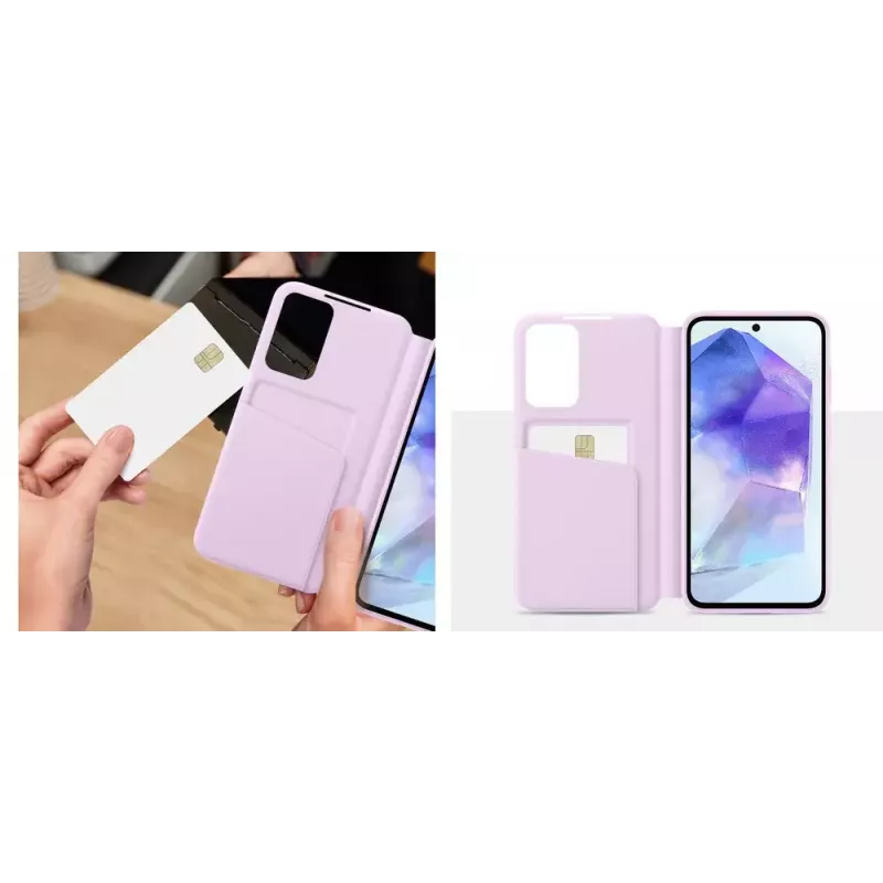 Funda para móvil Samsung EF-ZA556 16,8 cm (6,6 pulgadas) Funda cartera Blanca