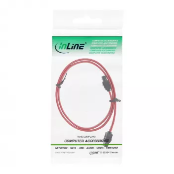 Cable SATA InLine para conexiones S-ATA 150 / 300 / 600 con bloqueo 0,7 m