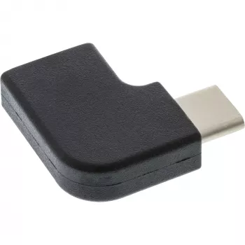 Adaptador InLine USB 3.2 Gen.2, conector macho USB-C / conector hembra USB-C, en ángulo