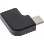 Adaptador InLine USB 3.2 Gen.2, conector macho USB-C / conector hembra USB-C, en ángulo