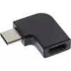 Adaptador InLine USB 3.2 Gen.2, conector macho USB-C / conector hembra USB-C, en ángulo
