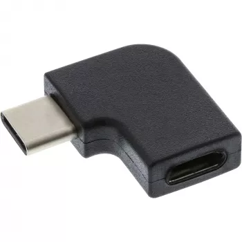 Adaptador InLine USB 3.2 Gen.2, conector macho USB-C / conector hembra USB-C, en ángulo