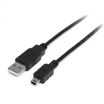 Cable StarTech.com Mini-USB 2.0 de 1m – A a Mini B – M/M, 1 m, USB A, Mini-USB B, USB 2.0, 0,48 Gbit/s, negro