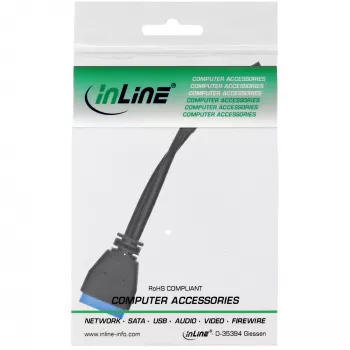 InLine USB 2.0 a 3.0 interno cabecera USB 2.0 / USB 3.0 interno, 0,30 m