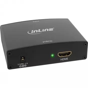 Convertidor InLine VGA + audio a HDMI entrada VGA y audio RCA salida HDMI