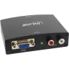 Convertidor InLine VGA + audio a HDMI entrada VGA y audio RCA salida HDMI